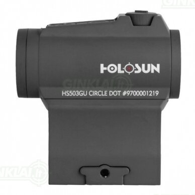 Kolimatorinis taikiklis Holosun HS503GU Red Dot Sight Multi Reticle