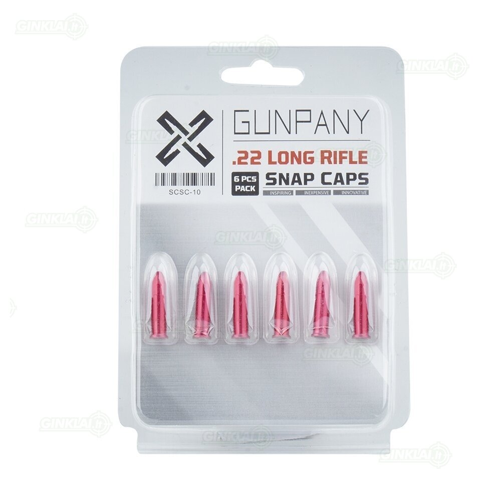 Imitaciniai šoviniai GunPany Aluminum Snap Cap .22 LR, 6 vnt. SCSC-10 2 Imitaciniai šoviniai GunPany Aluminum Snap Cap .22 LR, 6 vnt. SCSC-10 2