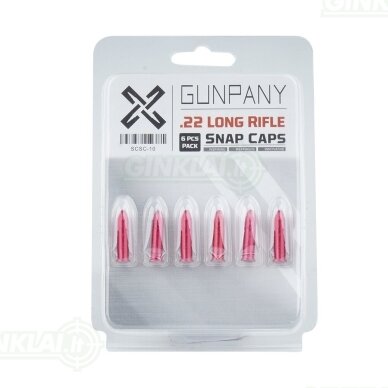 Imitaciniai šoviniai GunPany Aluminum Snap Cap .22 LR, 6 vnt. SCSC-10 2