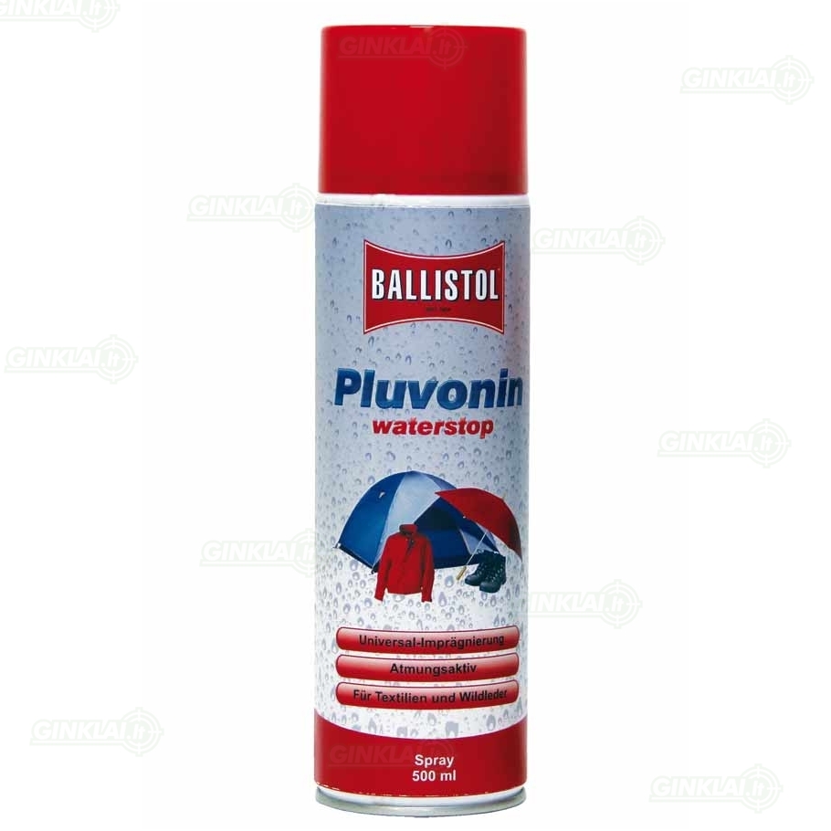 Impregnantas rūbams Ballistol Pluvonin 500ml purškiamas