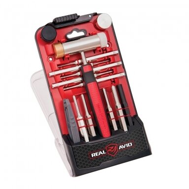Kaiščių išmušėjai Real Avid Accu-Punch™ Hammer & Roll Pin Punch Set - AVHPS-RP