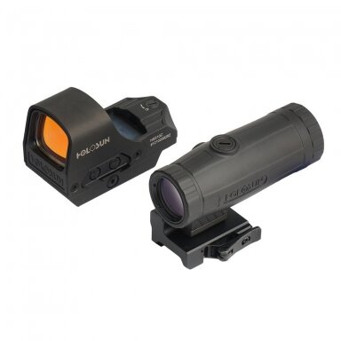 Kolimatoriaus Holosun HS510C ir artintuvo Holosun HM3X 3x rinkinys Kolimatoriaus Holosun HS510C ir artintuvo Holosun HM3X 3x rinkinys