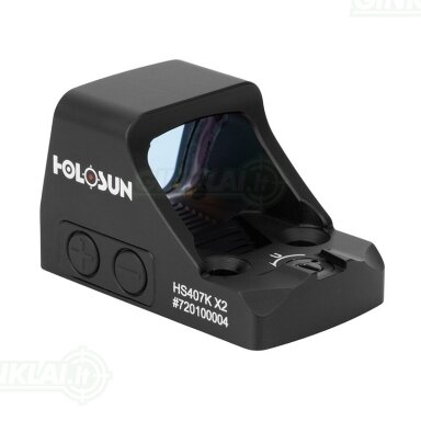 Kolimatorinis taikiklis Holosun HS407K-RD X2 Red Dot