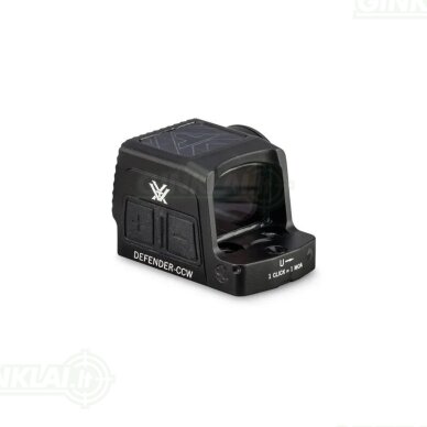 Kolimatorinis taikiklis Vortex Defender CCW Enclosed Solar Micro Red Dot 3 MOA 2