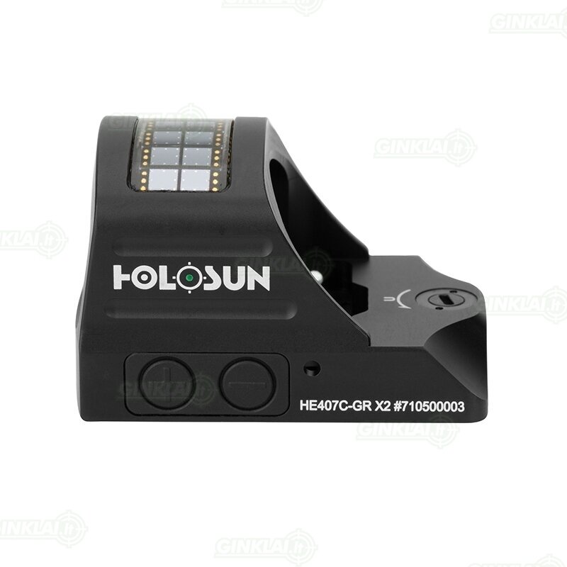 Kolimatorinis taikiklis Holosun HE407C-GR X2 Green Dot 4 Kolimatorinis taikiklis Holosun HE407C-GR X2 Green Dot 4