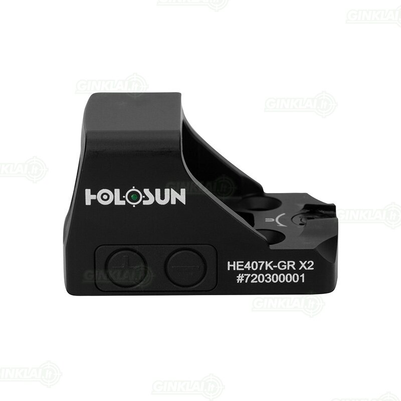 Kolimatorinis taikiklis Holosun HE407K-GR X2 Green Dot 5 Kolimatorinis taikiklis Holosun HE407K-GR X2 Green Dot 5