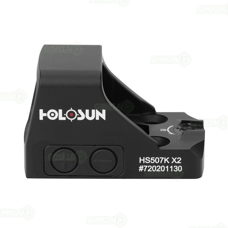 Kolimatorinis taikiklis Holosun HS507K-GR X2 Open Reflex SubCompact Pistol Sight Green 5 Kolimatorinis taikiklis Holosun HS507K-GR X2 Open Reflex SubCompact Pistol Sight Green 5