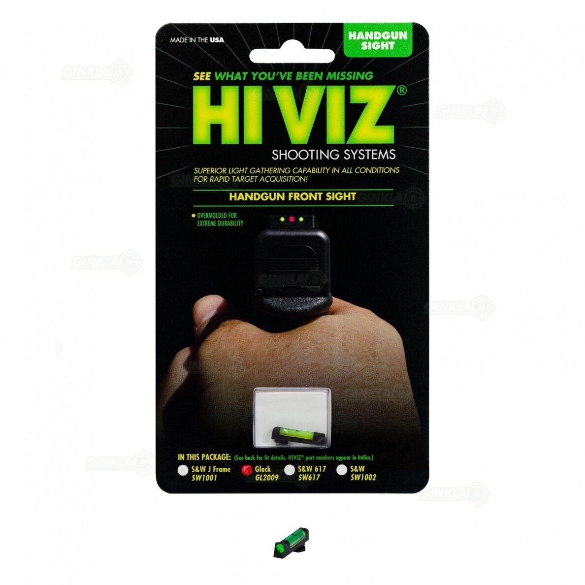 Kryptukas Glock HIVIZ Overmold Front Sight Red 2 Kryptukas Glock HIVIZ Overmold Front Sight Red 2