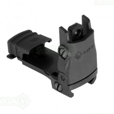 Taikiklis MFT Back Up Polymer Flip Up Rear Sight Black BUPSWR-BL