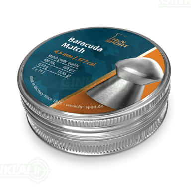 Kulkelės H&N BARACUDA MATCH 4,50 mm, 400 vnt.