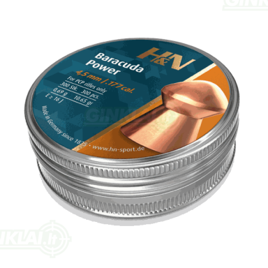 Kulkelės H&N BARACUDA POWER 4,5 mm, 300 vnt.