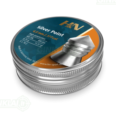 Kulkelės H&N SILVER POINT 4,50 mm, 400 vnt.
