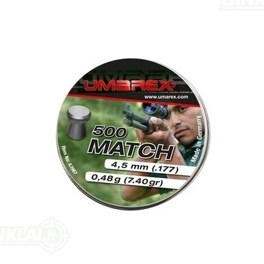 Kulkelės Umarex MATCH 4,5 mm, 500 vnt.