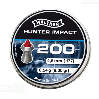 Kulkelės Walther Hunter Impact 4,5 mm, 200 vnt.