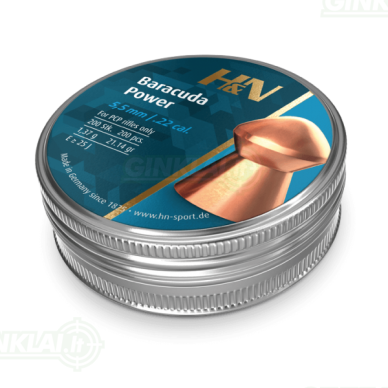 Kulkelės H&N BARACUDA POWER 5,5 mm, 200 vnt. Kulkelės H&N BARACUDA POWER 5,5 mm, 200 vnt.