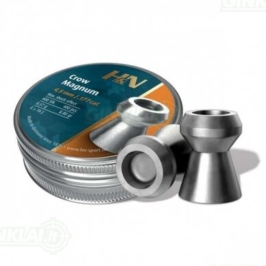 Kulkelės H&N CROW MAGNUM 4,50 mm, 500 vnt. Kulkelės H&N CROW MAGNUM 4,50 mm, 500 vnt.