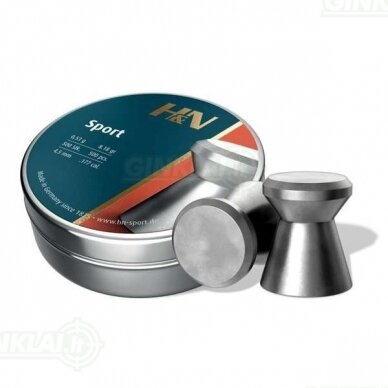 Kulkelės H&N Sport 4,50 mm, 500 vnt. Kulkelės H&N Sport 4,50 mm, 500 vnt.