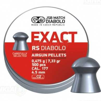 Kulkelės JSB Diabolo EXACT RS 4,52 mm 500 vnt.