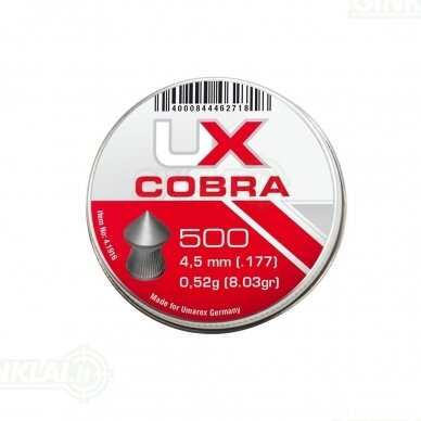 Kulkelės Umarex COBRA 4,5 mm, 500 vnt.