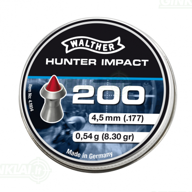 Kulkelės Walther Hunter Impact 4,5 mm, 200 vnt.