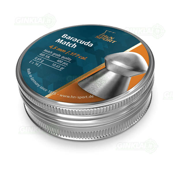 Kulkelės H&N BARACUDA MATCH 4,50 mm, 400 vnt. 1