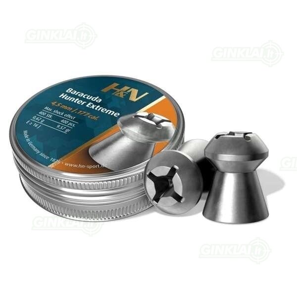 Kulkelės H&N Hunter Extreme 4,5 mm, 400 vnt. Kulkelės H&N Hunter Extreme 4,5 mm, 400 vnt.