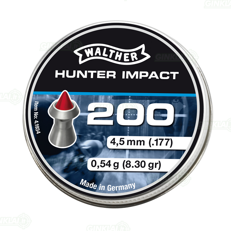 Kulkelės Walther Hunter Impact 4,5 mm, 200 vnt.