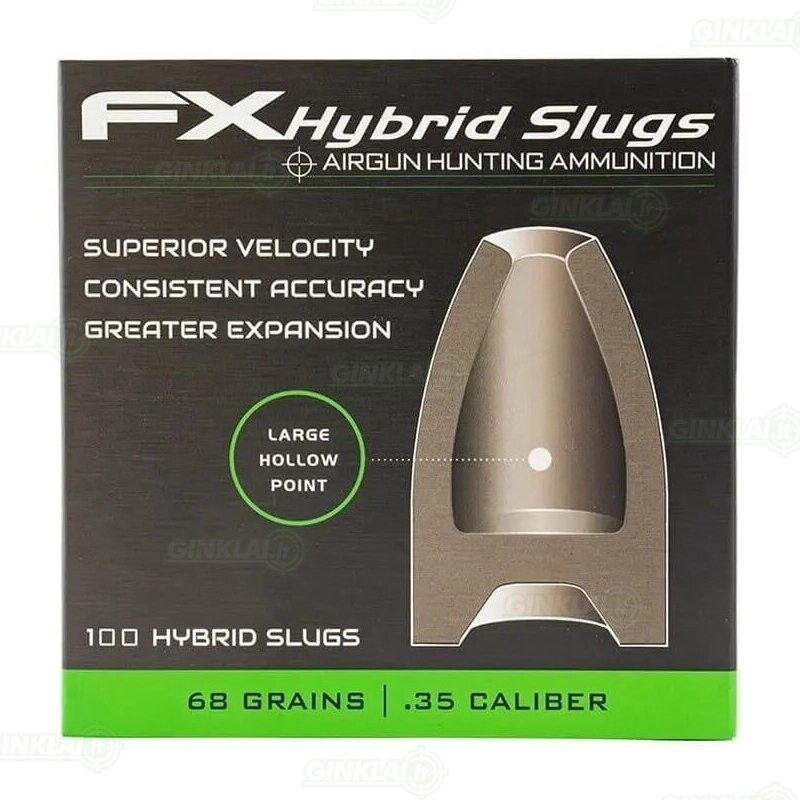 Kulkelės FX Airguns Hybrid Slugs 9 mm, 68 gr. 4,41 g Kulkelės FX Airguns Hybrid Slugs 9 mm, 68 gr. 4,41 g
