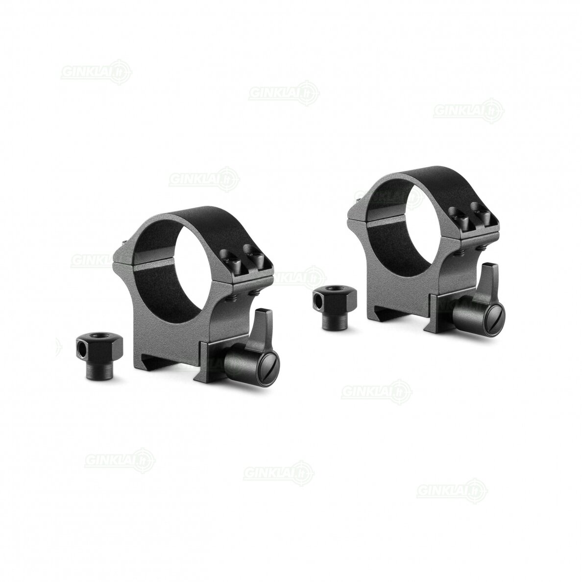 Laikikliai žiedai Hawke Professional Steel Ring Mounts 30mm Medium Weaver, Nut & Lever 23106 Laikikliai žiedai Hawke Professional Steel Ring Mounts 30mm Medium Weaver, Nut & Lever 23106
