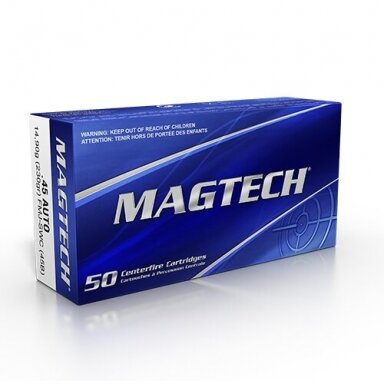 Magtech .45 AUTO FMJ SWC 230gr 45B 50vnt. Magtech .45 AUTO FMJ SWC 230gr 45B 50vnt.