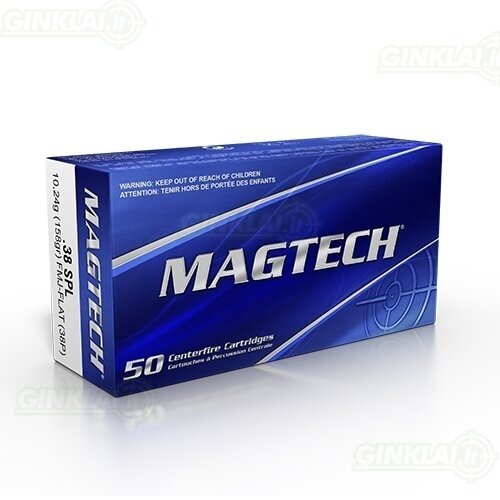 Magtech 38 Special FMJ Flat 158gr 38P 50vnt.