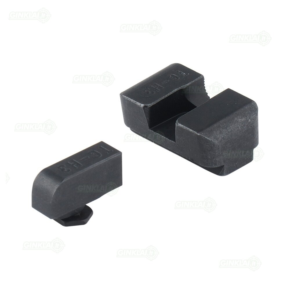 Naktiniai taikikliai TruGlo Tritium Pro Night Sights Glock 17/19 Low Orange outline TG231G1C  1