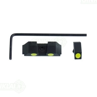 Taikikliai Vector Optics Fiber Optic Sights Combo Glock, Short, Green SCIS-06