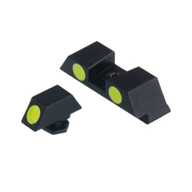 Taikikliai Vector Optics Fiber Optic Sights Combo Glock, Short, Green SCIS-06