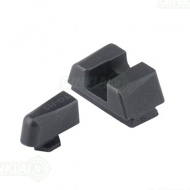 Naktiniai taikikliai TruGlo Tritium-X Night Sights Glock 17, 19 Low White outline TG231G1XW 1 Naktiniai taikikliai TruGlo Tritium-X Night Sights Glock 17, 19 Low White outline TG231G1XW 1
