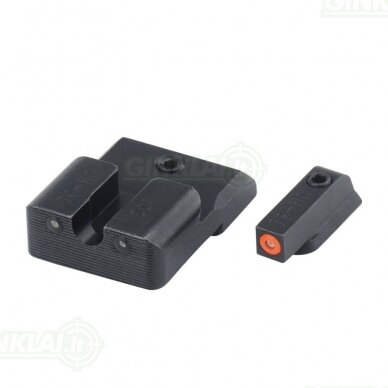 Naktiniai taikikliai TruGlo Tritium Pro Night Sights CZ P10, Orange outline TG231Z2C