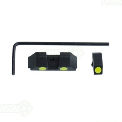 Taikikliai Vector Optics Fiber Optic Sights Combo Glock, Short, Green SCIS-06 1 Taikikliai Vector Optics Fiber Optic Sights Combo Glock, Short, Green SCIS-06 1