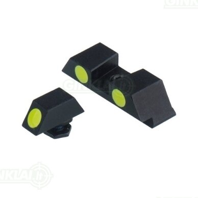 Taikikliai Vector Optics Fiber Optic Sights Combo Glock, Short, Green SCIS-06 Taikikliai Vector Optics Fiber Optic Sights Combo Glock, Short, Green SCIS-06