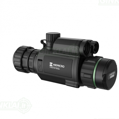 Naktinio matymo priedėlis optikai Hikmicro Cheetah C32F-RL LRF su tinkleliu ir tolimačiu Naktinio matymo priedėlis optikai Hikmicro Cheetah C32F-RL LRF su tinkleliu ir tolimačiu