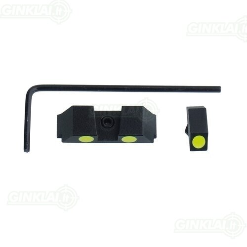Taikikliai Vector Optics Fiber Optic Sights Combo Glock, Short, Green SCIS-06 1