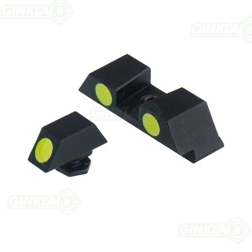 Taikikliai Vector Optics Fiber Optic Sights Combo Glock, Short, Green SCIS-06 Taikikliai Vector Optics Fiber Optic Sights Combo Glock, Short, Green SCIS-06