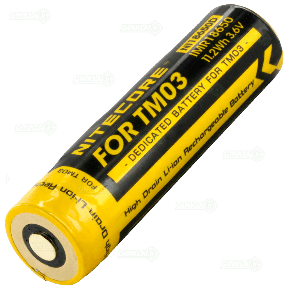 Nitecore TM03 NI18650D Li-ion Battery 3,6V 11,2Wh 1 Nitecore TM03 NI18650D Li-ion Battery 3,6V 11,2Wh 1