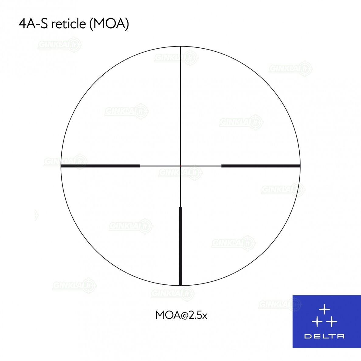 Optinis taikiklis Delta Optical Titanium HD 2,5-10x56 4A S DO-2450 3