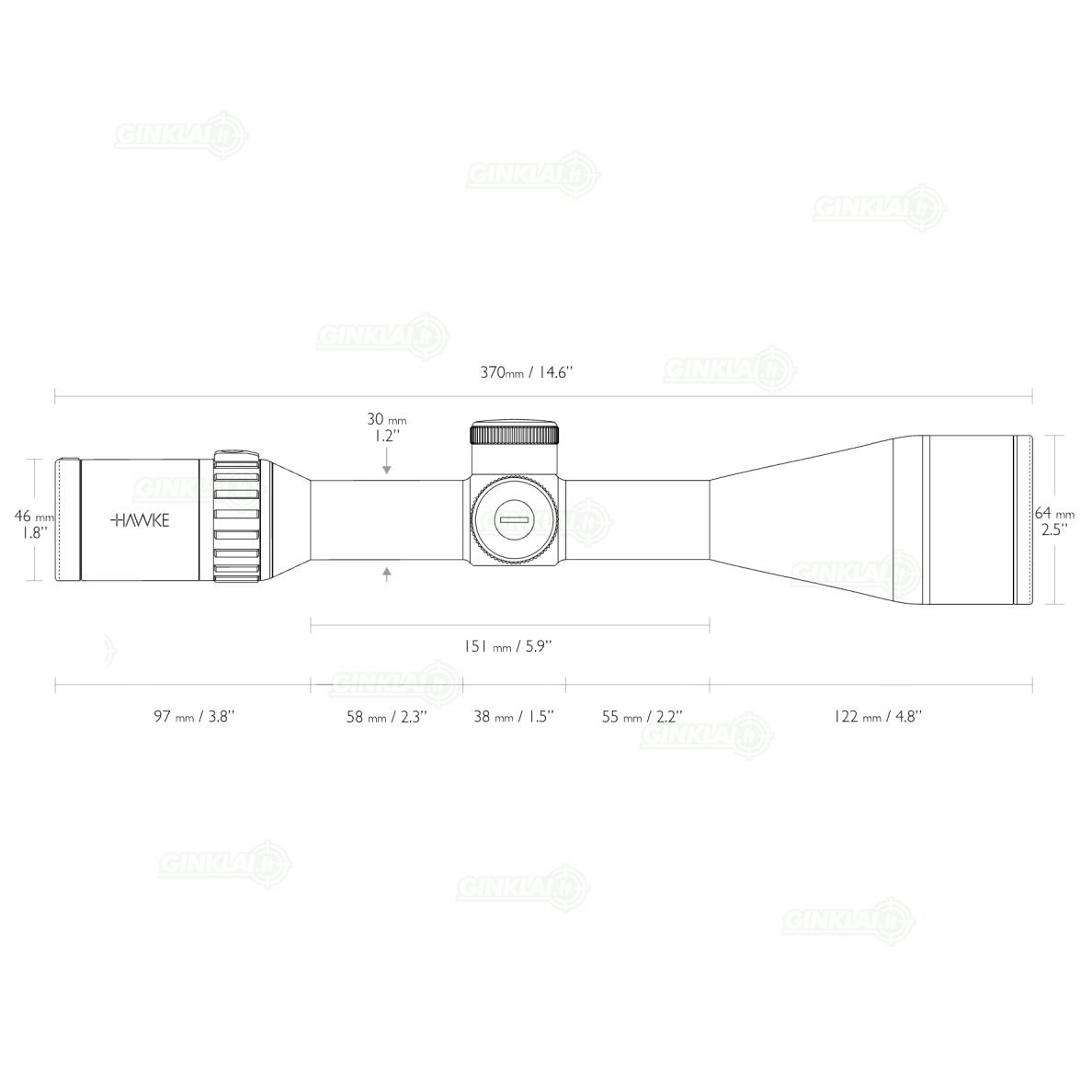Optinis taikiklis Hawke Endurance 30 4.5-27x56 WA SF IR LR2 FD 20x 16440 2 Optinis taikiklis Hawke Endurance 30 4.5-27x56 WA SF IR LR2 FD 20x 16440 2