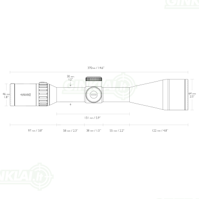 Optinis taikiklis Hawke Endurance 30 4.5-27x56 WA SF IR LR2 FD 20x 16440 2 Optinis taikiklis Hawke Endurance 30 4.5-27x56 WA SF IR LR2 FD 20x 16440 2