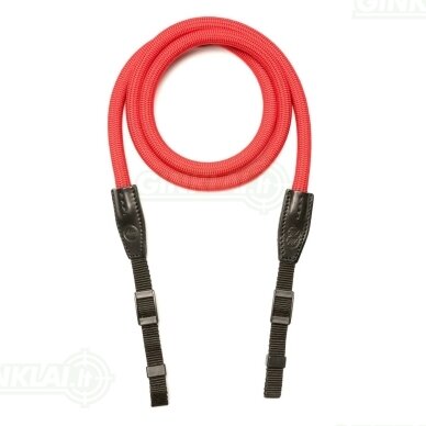 Dirželis žiūronams Leica Rope Strap, Red, 126cm designed by COOPH Dirželis žiūronams Leica Rope Strap, Red, 126cm designed by COOPH