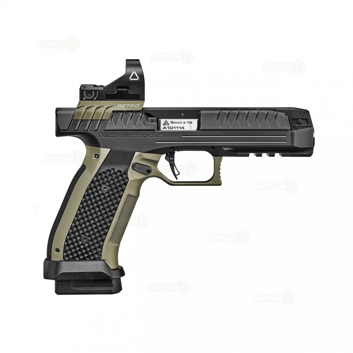 Pistoletas Laugo Arms Alien IPSC Retro PDO, 9x19 2 Pistoletas Laugo Arms Alien IPSC Retro PDO, 9x19 2