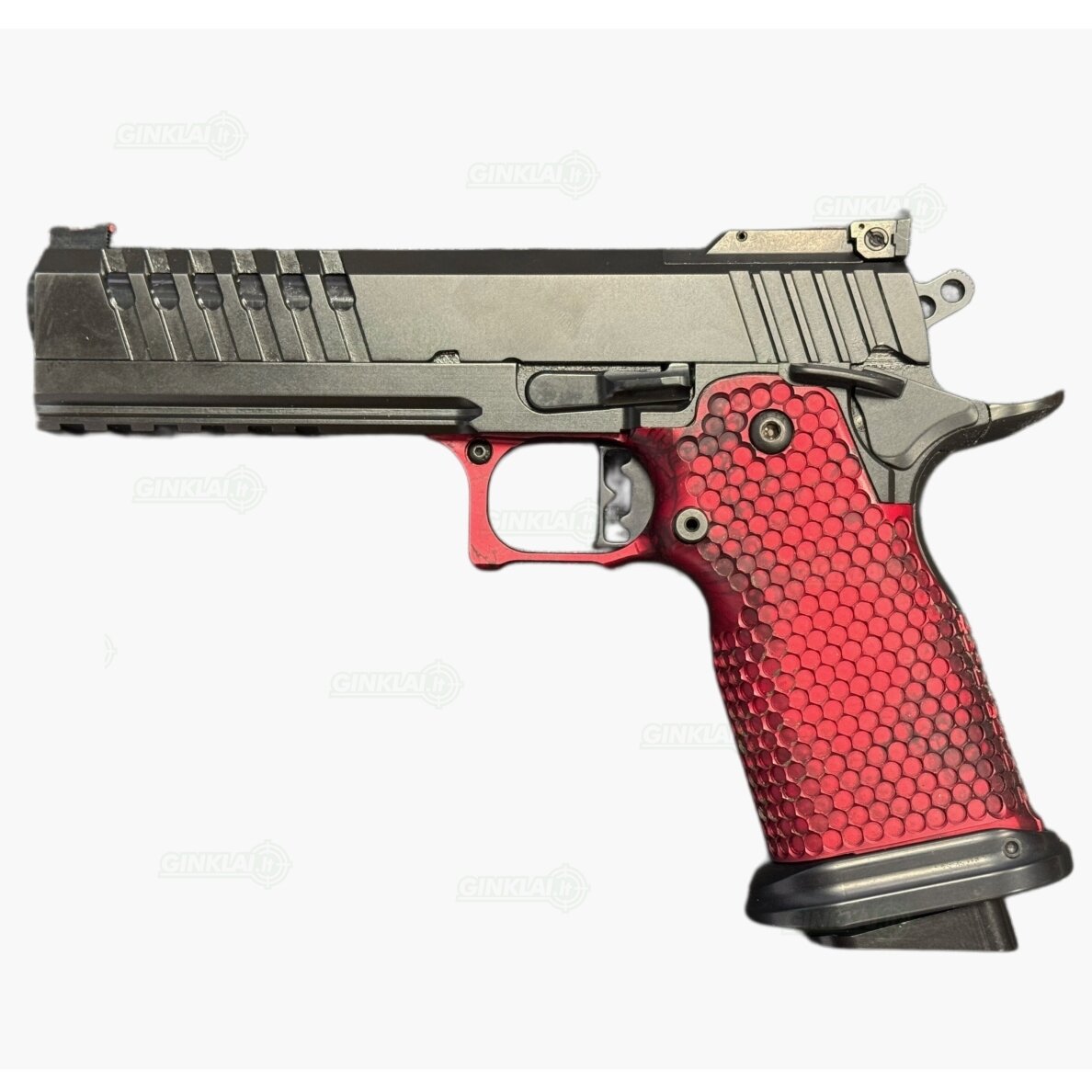 Pistoletas MPA DS9 Hybrid Red & Black, 9x19 Pistoletas MPA DS9 Hybrid Red & Black, 9x19