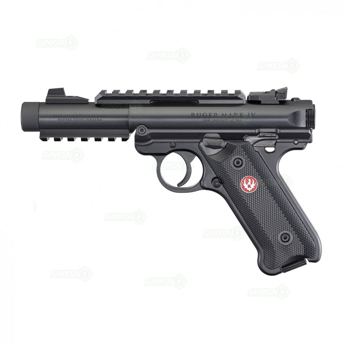 Pistoletas Ruger Mark IV Tactical Black 4,4", 22LR 40150 Pistoletas Ruger Mark IV Tactical Black 4,4", 22LR 40150