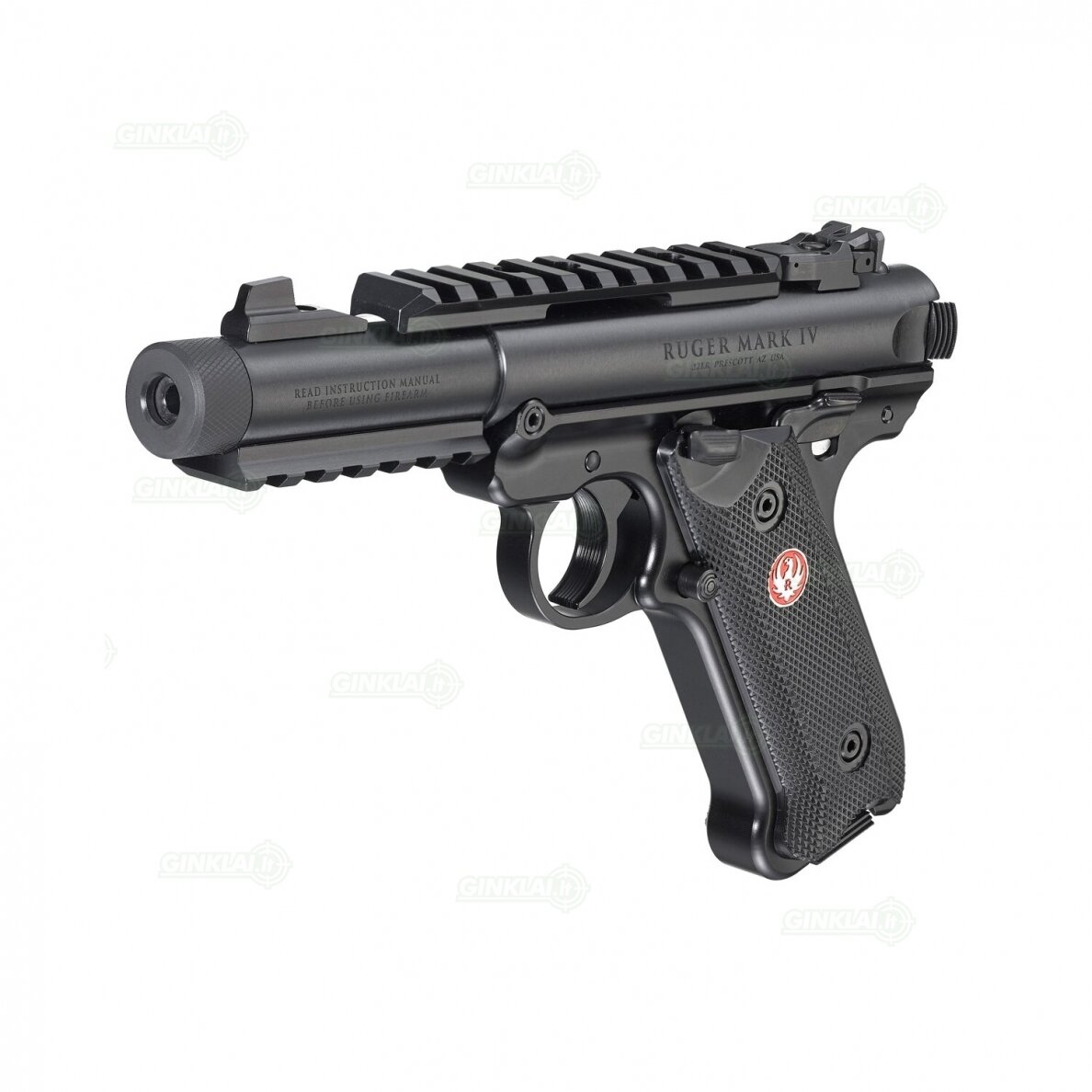 Pistoletas Ruger Mark IV Tactical Black 4,4", 22LR 40150 1 Pistoletas Ruger Mark IV Tactical Black 4,4", 22LR 40150 1